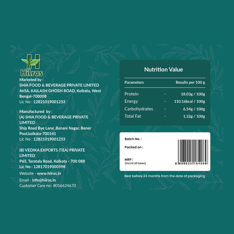 Hilras Jasmine Green Tea – 100 Tea Bags | Premium Green Tea with Jasmine Blossoms | Antioxidants, Calm & Wellness