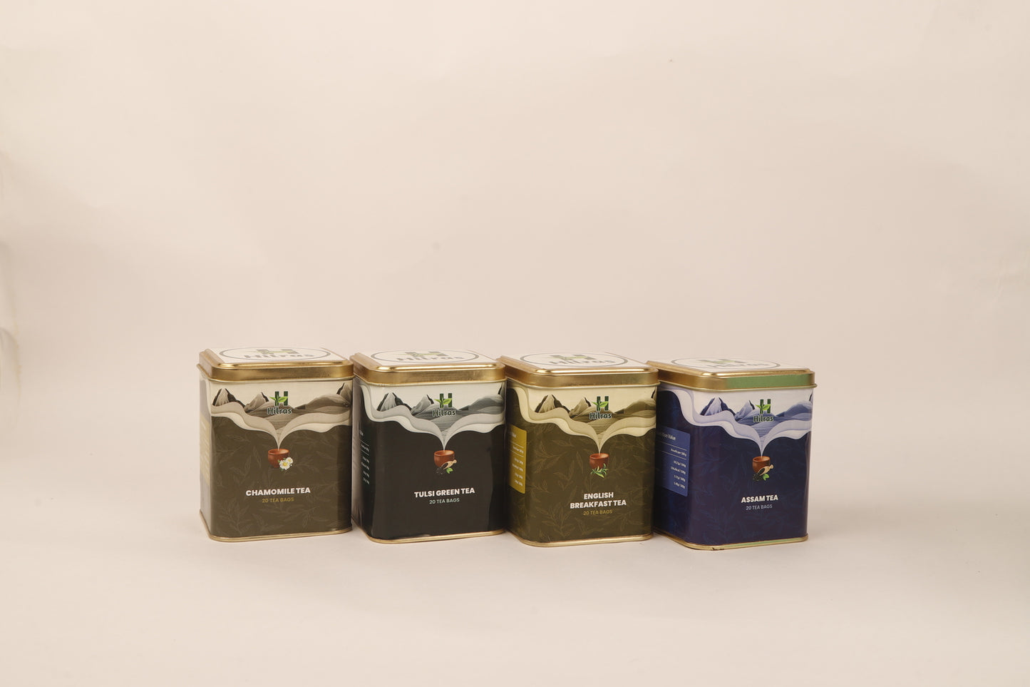 Hilras Bliss Gift Box | Premium Tea Gift Set with 4 Flavours (100g Each) | Gift for Every Occasion