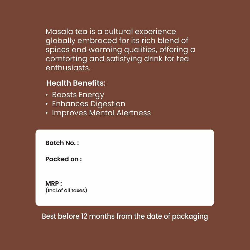 Masala Premix Powder Tea Pouch (15 x 14 g)