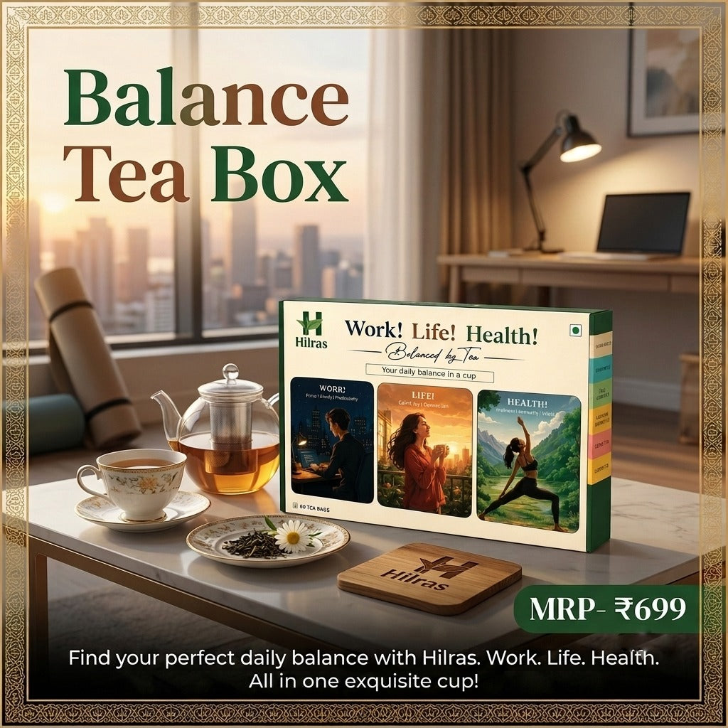 Hilras Balance Tea Box: Work, Life, and Health