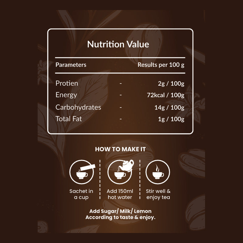 Coffee Premix Powder Tea Pouch (15 x 14 g)