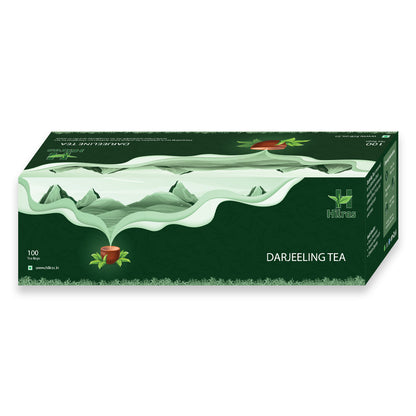 Hilras Darjeeling Tea – 100 Tea Bags | Premium Aromatic Black Tea from Himalayan Gardens | Refreshing Flavor & Boost Wellness