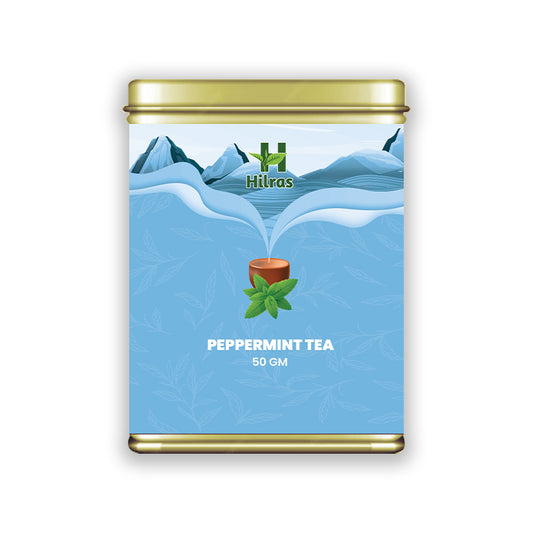 Hilras Peppermint Herbal Tea – 50g Loose Leaf | Pure Peppermint Leaves | Digestion, Detox & Relieves Headache