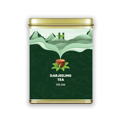 Hilras Darjeeling Tea – 100 gm Loose Tea | Premium Aromatic Black Tea from Himalayan Gardens | Refreshing Flavor & Boost Wellness