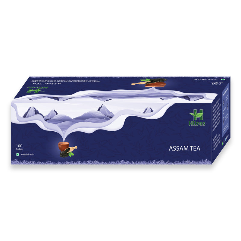 Hilras Classic Assam Tea – 100 Tea Bags | Strong & Aromatic Tea for Energy, Digestion & Immunity