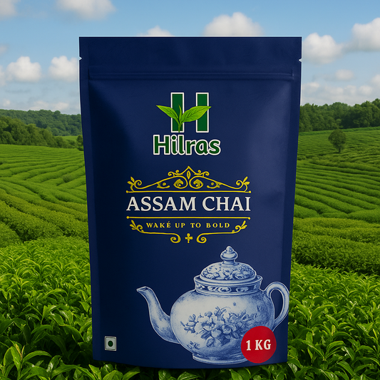 Hilras Assam Chai | 1 Kg Pack | Strong & Aromatic Tea for Energy, Digestion & Immunity