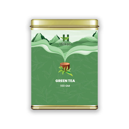 Hilras Green Tea – 100g Loose Leaf | Premium Camellia Sinensis Tea | Antioxidants, Boost Metabolism & Wellness