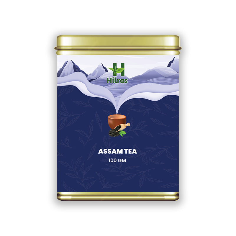 Hilras Classic Assam Tea – 100g Loose Leaf | Strong & Aromatic Tea for Energy, Digestion & Immunity