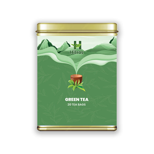 Hilras Green Tea – 20 Tea Bags | Premium Camellia Sinensis Tea | Antioxidants, Boost Metabolism & Wellness