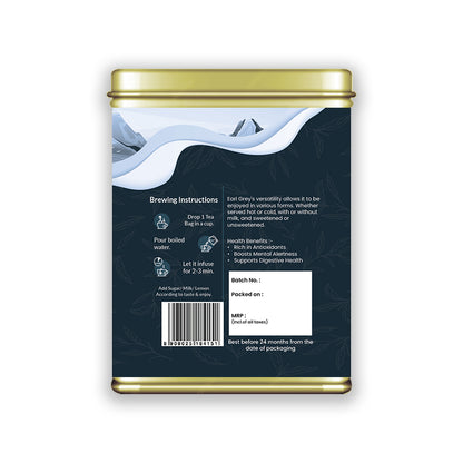 Hilras Earl Grey Tea – 20 Tea Bag | Premium Black Tea with Bergamot | Refreshing Aroma & Mood Upliftment