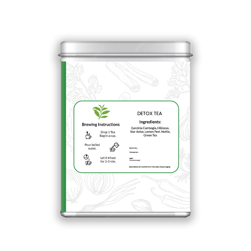 Detox herbal Tea 15 Pcs Pyramid Tea bag.