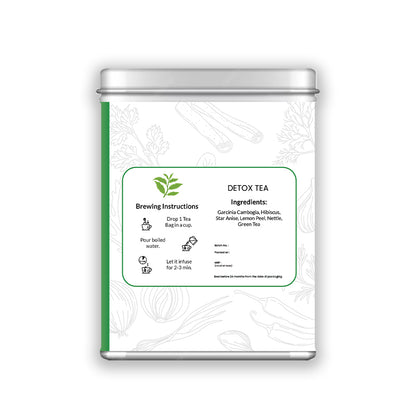 Detox herbal Tea 15 Pcs Pyramid Tea bag.