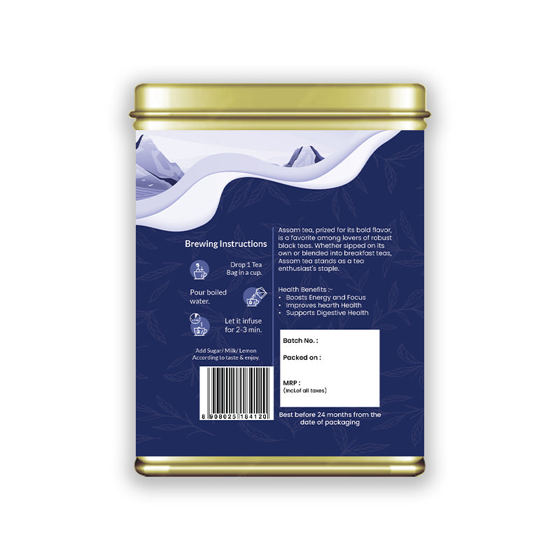 Hilras Classic Assam Tea – 20 Tea Bags | Strong & Aromatic Tea for Energy, Digestion & Immunity