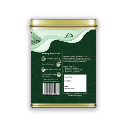 Hilras Darjeeling Tea – 100 gm Loose Tea | Premium Aromatic Black Tea from Himalayan Gardens | Refreshing Flavor & Boost Wellness