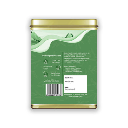 Hilras Green Tea – 20 Tea Bags | Premium Camellia Sinensis Tea | Antioxidants, Boost Metabolism & Wellness