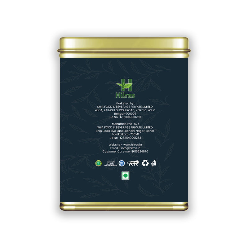 Hilras Earl Grey Tea – 100g Loose Tea | Premium Black Tea with Bergamot | Refreshing Aroma & Mood Upliftment