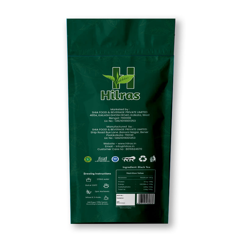 Hilras Premium Chai | | 1 kg Pack | Strong & Aromatic Assam Tea | Rich, Full-Bodied Chai Blend for Everyday Energy