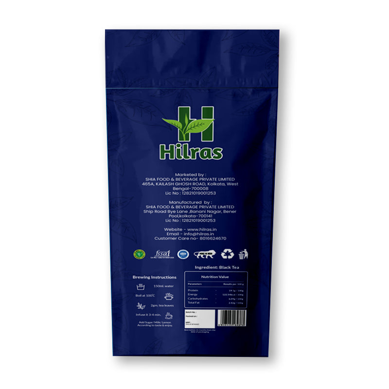 Hilras Assam Chai | 1 Kg Pack | Strong & Aromatic Tea for Energy, Digestion & Immunity