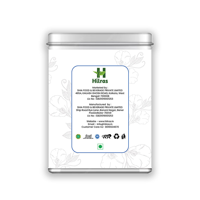 Hilras Blue Tea – 15 Pyramid Tea Bags | Natural Butterfly Pea Flower Tea for Detox, Glow & Relaxation