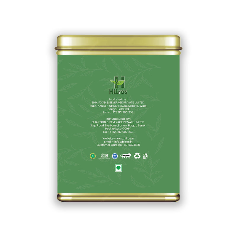 Hilras Green Tea – 100g Loose Leaf | Premium Camellia Sinensis Tea | Antioxidants, Boost Metabolism & Wellness