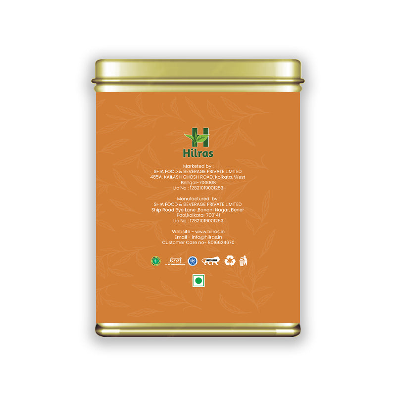 Hilras Lemon Black Tea - 100 gm Loose Tea | Black Tea with Natural Lemon for Detox, Digestion & Refreshing Energy