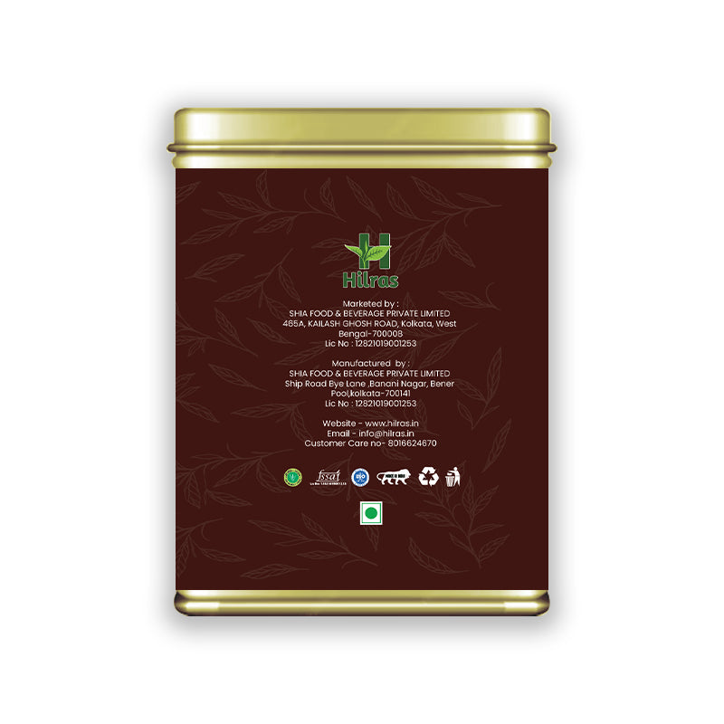 Hilras Masala Black Tea – 100g Loose Leaf | Assam Black Tea with Cardamom, Clove & Cinnamon | Boost Immunity & Digestion