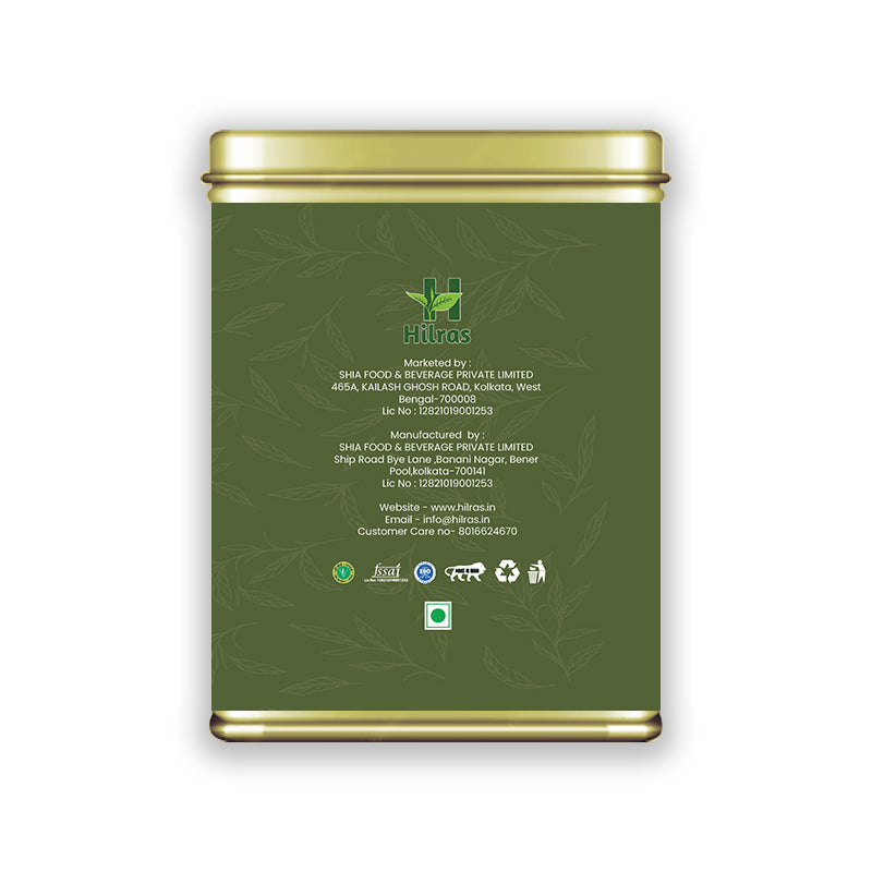 Hilras Tulsi Green Tea – 100 gm Loose Tea | Green Tea with Tulsi for Immunity, Detox & Stress Relief