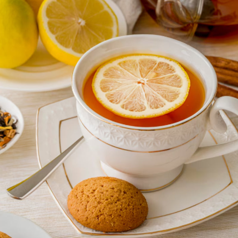 Hilras Lemon Black Tea - 100 Tea Bags | Black Tea with Natural Lemon for Detox, Digestion & Refreshing Energy