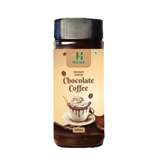 Hilras Chocolate Flavoured Instant Coffee (100g) – Rich, Smooth & Aromatic Blend.