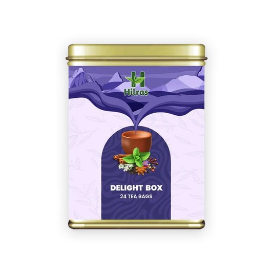 Delight Box- 24 Tea Bags I healing tea, herbal infusion, ayurvedic tea, immunity booster tea, stress relief, detox blend, natural herbs, wellness tea