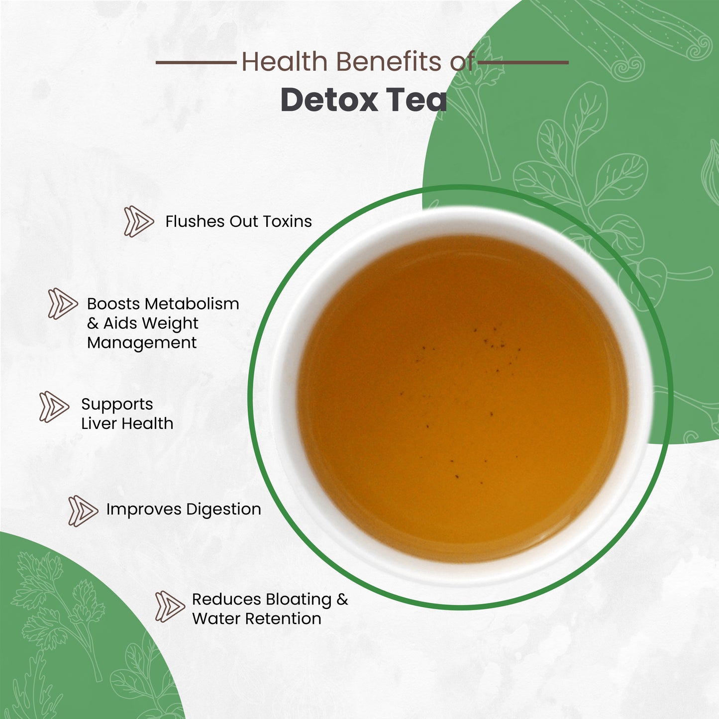 Hilras Detox Tea – 15 Pyramid Tea Bags | Natural Herbal Cleanse & Metabolism Booster | Daily Body Detox