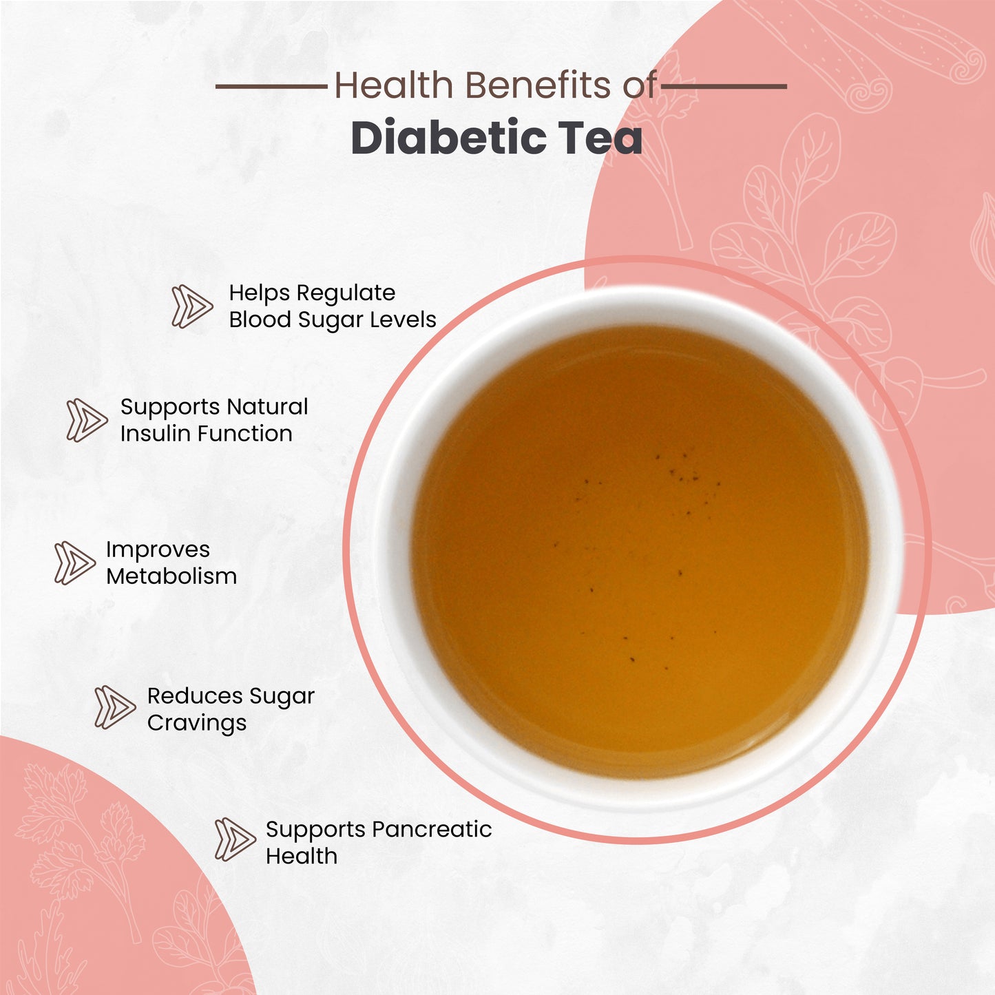 Hilras Diabetic Care Tea – 15 Pyramid Tea Bags | Herbal Tea for Blood Sugar Support