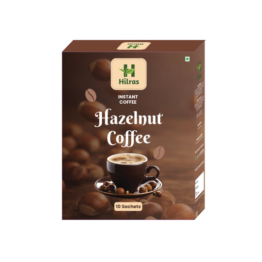 Hilras Hazelnut Instant Coffee Sachets (10 x 2g)